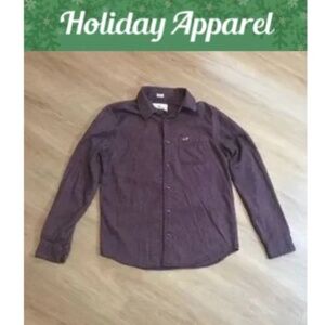 Hollister Flannel Long Sleeve Button Down Shirt/SMALL